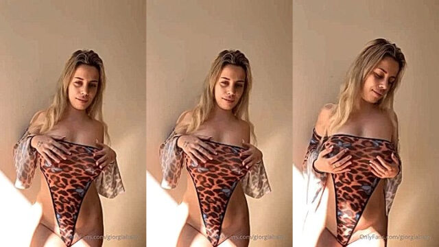 Italian sexy giorgiababy teasing big boobs leaked onlyfans video