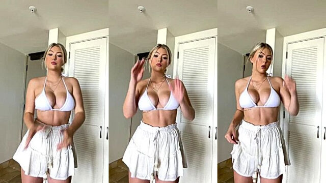 Hailey Sigmond exposing her big tits leaked
