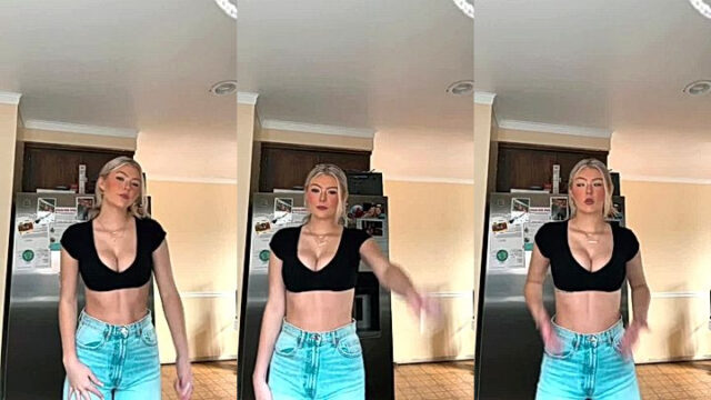 Hailey Sigmond shaking her big tits leaked