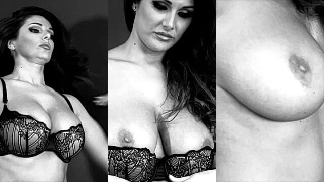 British Hot Lucy Pinder showing her big tits leaked photoshoot video