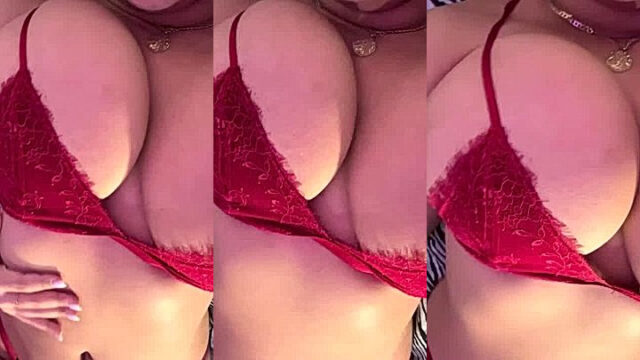 Hot Big Tits AudryAdames teasing in Bed room leaked video