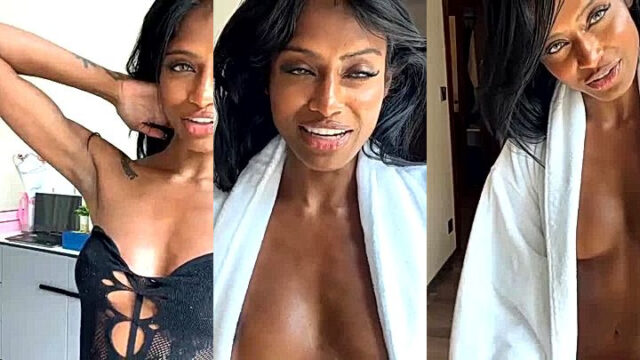 Small Tits Mexican Black girl teasing video leaked