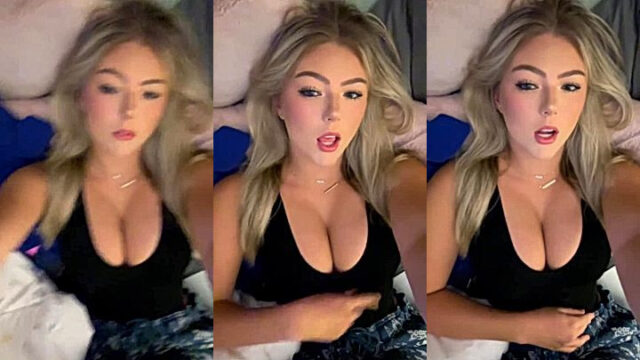 Beautiful Hailey Sigmond showing her big tits leaked