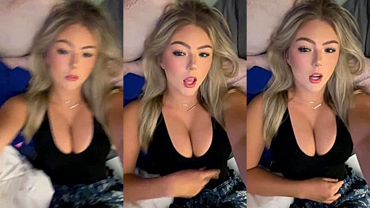 Beautiful Hailey Sigmond showing her big tits leaked