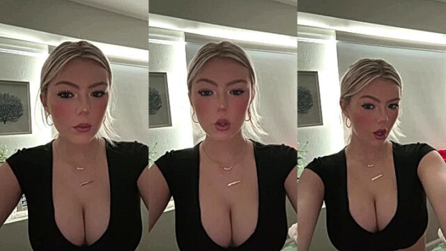 Teasing Hailey Sigmond leaked big tits video