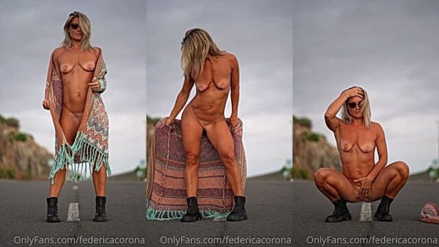 federicacorona showing her nude body on the highway leaked video