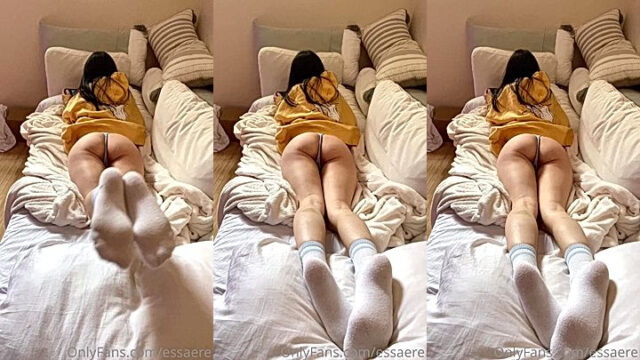essaere showing her big ass on the bed leaked onlyfans video