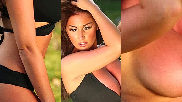 Topless sexy Lucy Pinder photoshoot leaked video