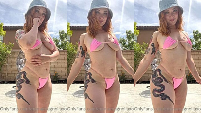 Emma Magnolia bikini dress leaked clip