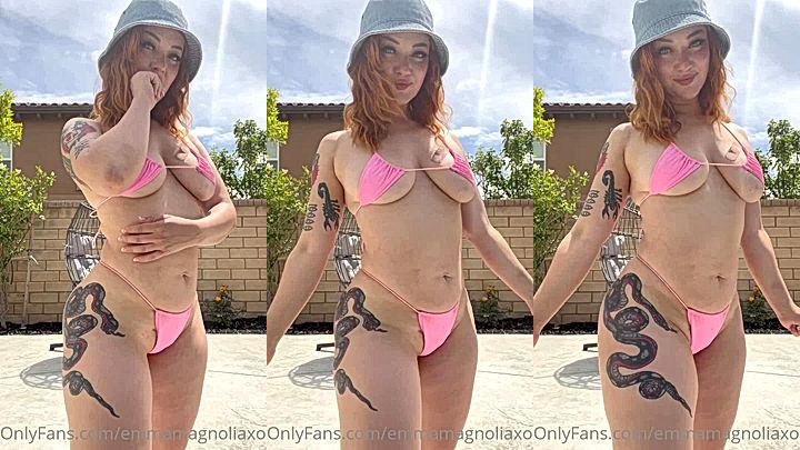Emma Magnolia bikini dress leaked clip