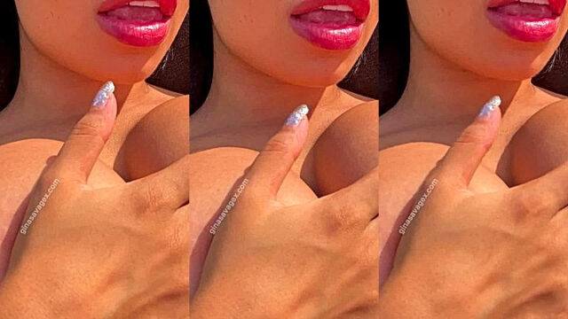 Ginasavagex teasing her big tits leaked