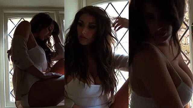 Beautiful Lucy Pinder slwoly removing her clothes leaked video
