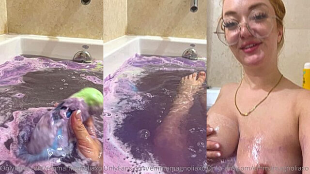Emma Magnolia leaked bathroom tub video
