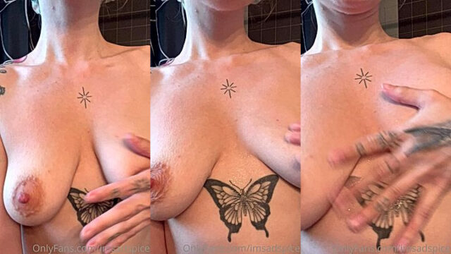 Imsadspice shaking her small tits leaked onlyfans