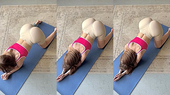 Baby Riley hot workouts video clip