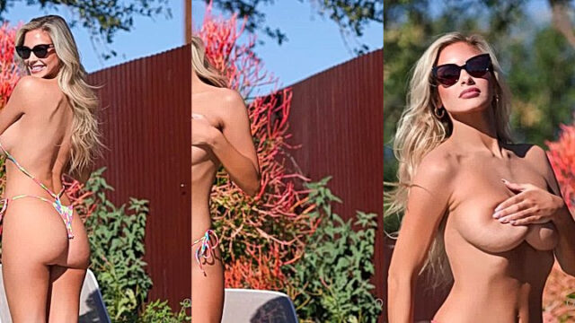 Sexy Slut Hannah Palmer leaked Big Tits in the Bikini dress