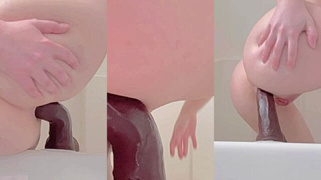 Danni Meow hot pussy play with large sex toy video clip got leaked for fans