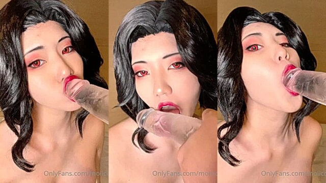 White Big Dildo lowjob lekaed video of moiicos43