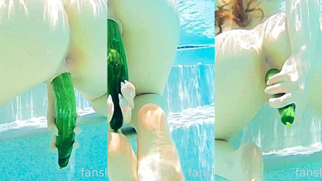Danni Meow hot pussy fun with large keera in swimming pool video got leaked for fans