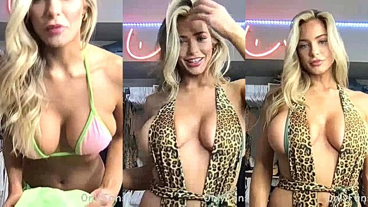 Hannah Palmer Showing her Big Boobs on live chat leaked video