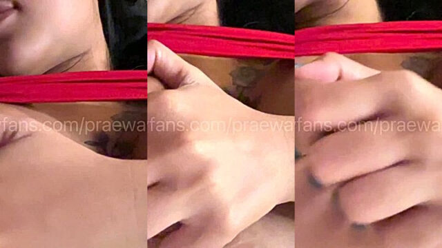 Praewasian teasing with her hot boobs video leaks