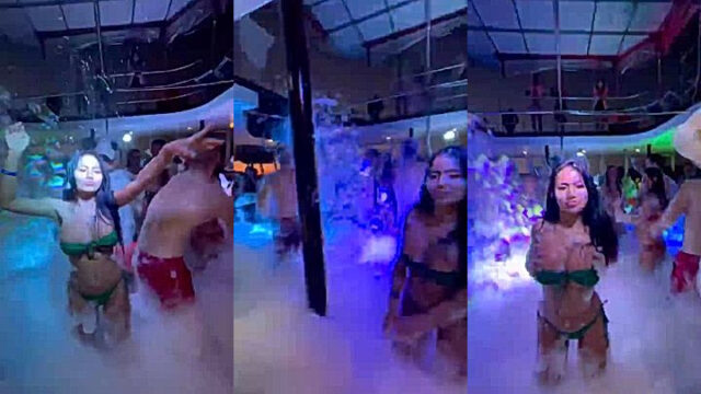 Praewasian hot pool side dance Praewasian leaked