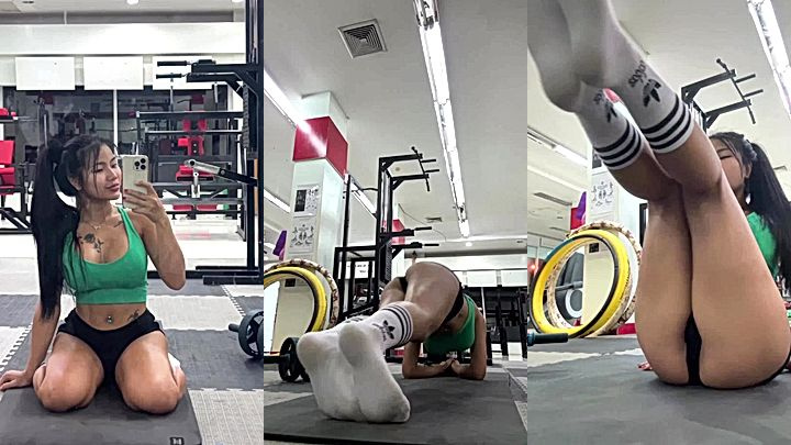 Hot thai girl exercise video Praewasian leaked