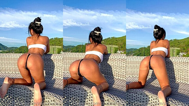 sexy thai girl teasing with her ass Praewasian leaks