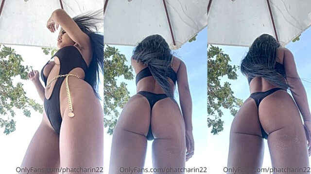sexy slut teasing under umbrella Praewasian leaked