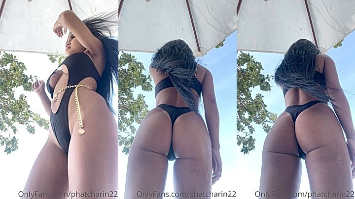 sexy slut teasing under umbrella Praewasian leaked