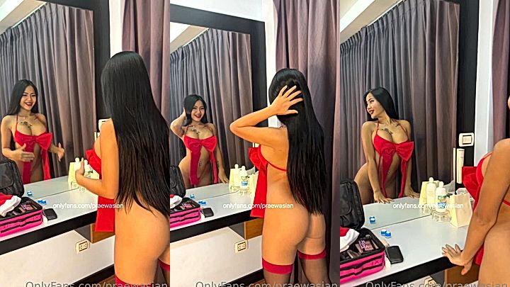 Thai slut hot clip infront of mirror Praewasian leaked