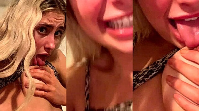 Sexy girl licking her boobs Lillian Phillips leaks
