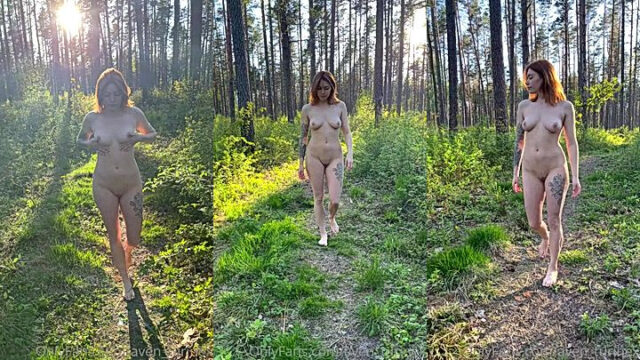 aventurinex hot nude video in woods clip got leaked for fans
