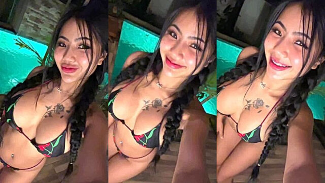 Sexy thai girl hot pool video Praewasian leaked