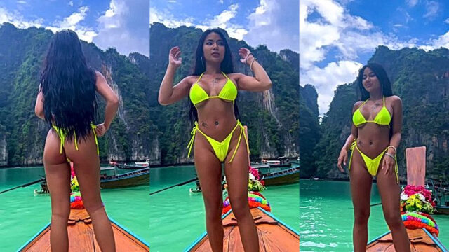Hot thai girl boat video Praewasian leaked