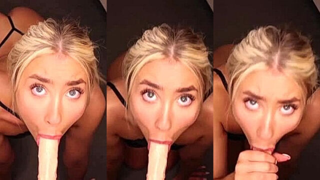 sexy slut enjoying hot blowjob fun with sextoy Lillian Phillips leaks
