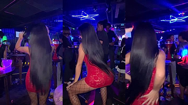 Hot girl dancing in pub Praewasian leaked