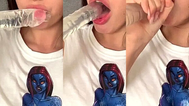 Sexy slut enjoying sucking fun with sextoy Shaiden Rogue leaks