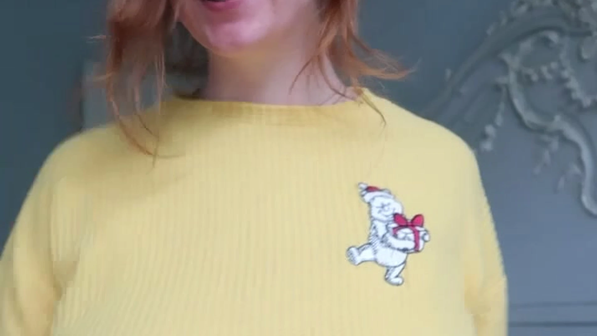 bad girl Imogen Lucie titty tease in sexy yellow dress leaked onlyfans