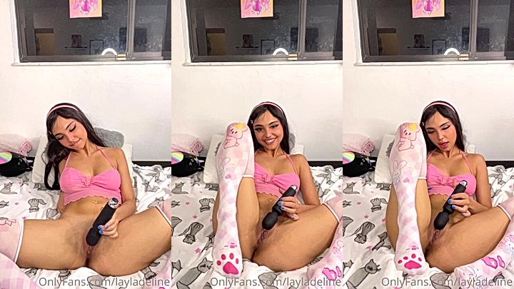 amazing trophies layladeline while masturbation naked onlyfans leak