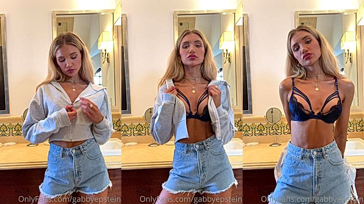 Gabby Epstein in her sexy outfit couldnt help but show off her sexy body