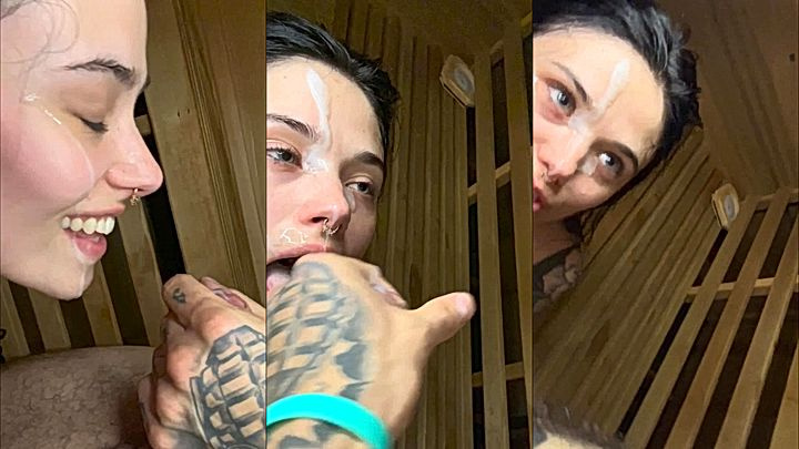 bad girl Nonsalemwitch getting cum all over her face