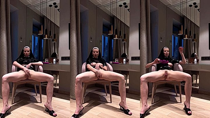 model couldn’t wait for him anymore and finger her wet coochie hard till she cums, Inga Lis masturbating video