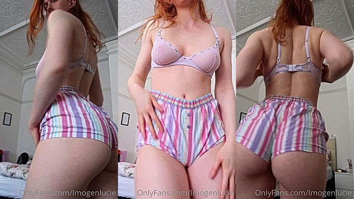 pretty onlyfans model Imogen Lucie shows her sexy ass