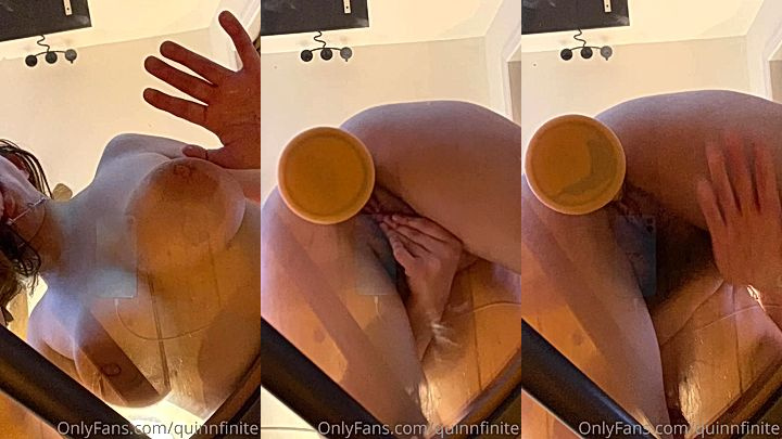 onlyfans leak video of QuinnFinite sucks dildo like a slut