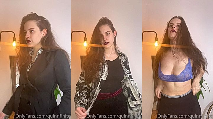 sexy onlyfans model QuinnFinite shakes her big ass and tits