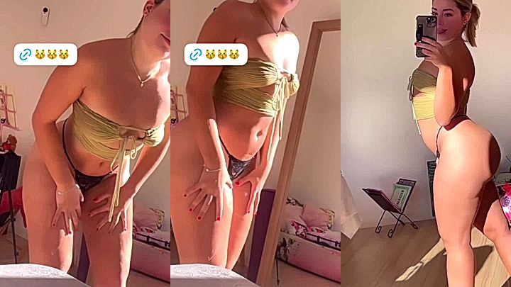 onlyfans model Paola skye  do mirror video of her sexy curve