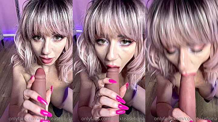 i love gagging on dicks when it sloppy and messy, Mama Fiona blowjob tease