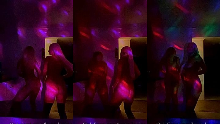 two sexy busty models Bree Louise and her hoe having fun at the club