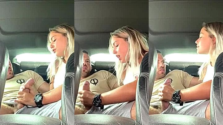 spanish slutty babe Paola skye sucks big cock in the car